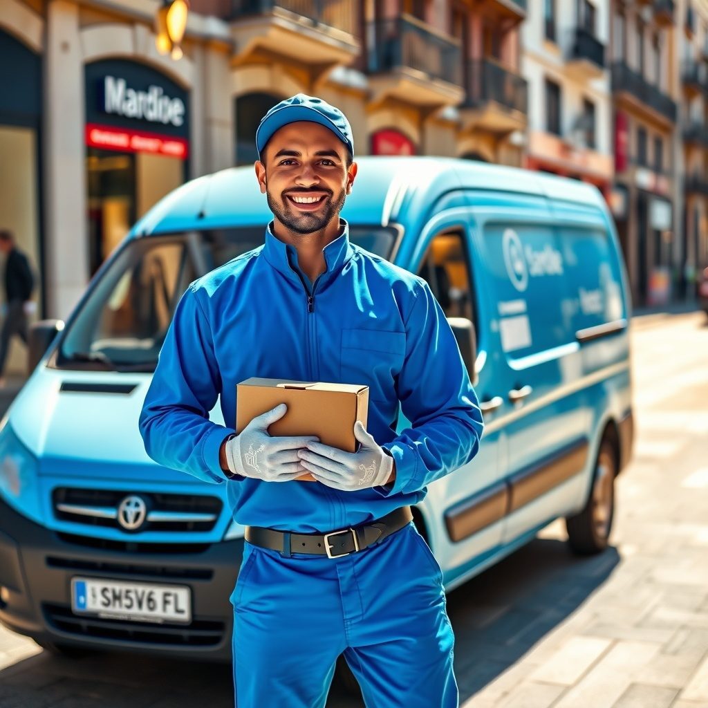 Imagen de un repartidor de Parcel Run